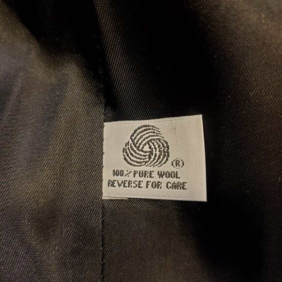 NWT Vintage Jones New York Crushed Velvet Wool Trench Coat Women's Size 14 - Picture 11 of 12